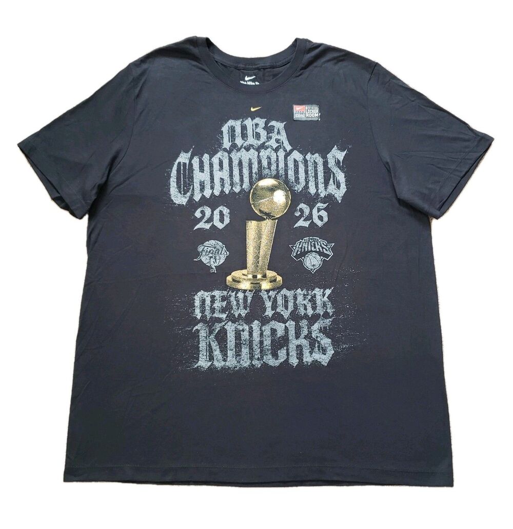 NWT Nike New York Knicks Finals Champions Locker Room Sz XL Unisex Black NBA NY